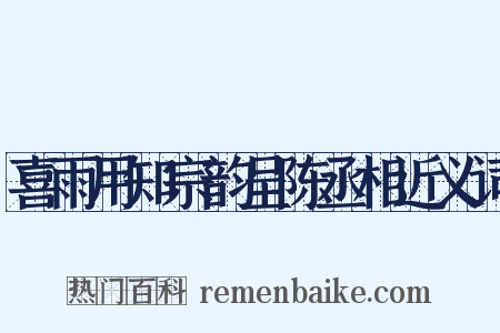 喜雨用知宗韵呈陈丞相近义词是什么意思的图片